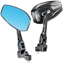 VAZESWIN Aluminum Alloy Rainproof Foldable Motorcycle Mirrors & M10 Bolts