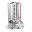 VB204 Gas Vertical Broiler, 100 lb Capacity, 38000 BTU, Stainless Steel, 4 Ceramic Infrared Burners, 28-Inch Spit, Natural Gas/LP Compatible, 21x23x37 Inches