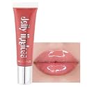 VBA Plumping Lip Gloss Moisturizer Lips Plumper Glitter Lipgloss Liquid Lipstick (HONEY PEACH)
