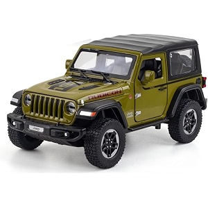 vbe 120 diecast model alloy jeep wrangler rubicon 1941 metal pull back with 6 openable doors amp sound light auto toy car for kids best gift toys for kids boyscolors as per stock