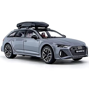 vbe 124 diecast audi rs6 metal pull back car with 6 openable doors with sound and light toy decoration car best gift toys for kids boyscolors as per stock