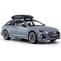VBE 1:24 Diecast Audi RS6 Metal Pull Back Car with 6 Openable Doors with Sound and Light Toy Decoration car Best Gift Toys for Kids Boys?Colors as Per Stock?
