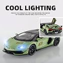 VBE 1:24 Lamborghini SVJ 63 Diecast Metal Pull Back Car with 4 Openable Doors with Sound and Light Toy Decoration car Best Gift Toys for Kids ?Colors as Per Stock?