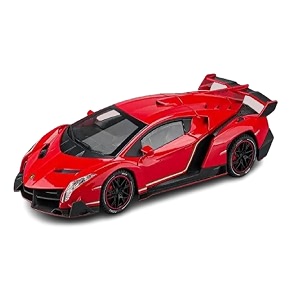 vbe 124 lamborghini vaneno red diecast metal pull back car with 6 openable doors with sound and light toy decoration car best gift toys for kids red color