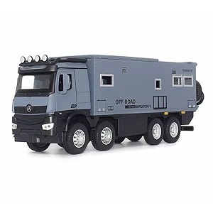 vbe 124 off road motorhomes diecast metal pull back car with 6 openable doors with sound and light toy decoration car best gift toys for kids colors as per stock