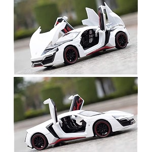 vbe 124 scale wheels diecast lykanlarge hyper sport metal model pull back alloy toy cars with light and sound collectioncolors as per stock