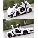 VBE 1:24 Scale Wheels Diecast Lykan(Large) Hyper Sport Metal Model Pull Back Alloy Toy Cars with Light and Sound Collection?Colors as Per Stock?