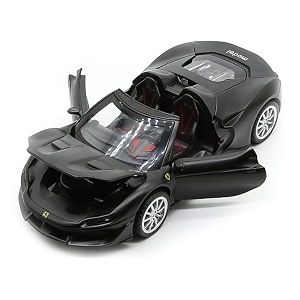 vbe 132 diecast ferrari j50 metal pullback toy car with 4 openable doors amp light music boys car for kids best toys gifts toys for kids 3 years boys girls 1 pcscolors as per stock