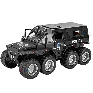 vbe 8x8 off-road refitted model adventure suv car 124 scale monster shaman trucks pickup die-cast metal model cars with sound and light for kids age 3 year and up black