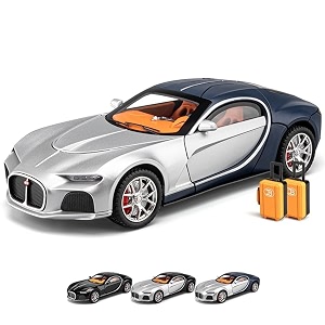 vbe bugatti atlantic alloy 124 scale model car alloy metal car die-cast car scale model pullback toy car with sound amp light music best gifts toys kidscolors as per stock