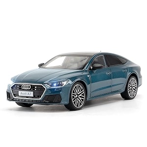 vbe compatible for 124 audi a7 toy car model diecast collectible pull back model car with sound and light toy gift vehicles for adults kids boys girlscolor as per stock