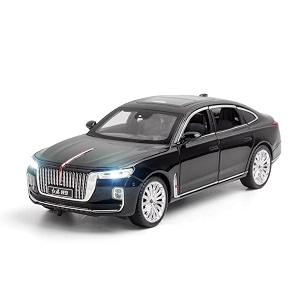 vbe compatible for 124 hongqi red flag h9 toy car model diecast collectible pull back model car with sound and light toy gift vehicles for adults kids boys girlscolor as per stock