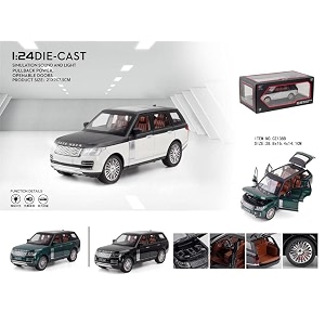 vbe exclusive alloy metal pull back die-cast cars 124 landover scale model with sound light mini auto toy for kids colors as per stock
