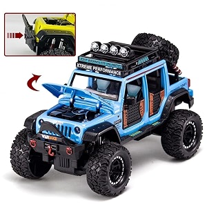 vbe jeep wrangler rubicon alloy pickup 124 scale model car alloy metal car die-cast car scale model pullback toy car with sound amp light music best gifts toys kidscolors as per stock