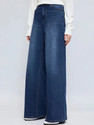 VBEAUTI Wide Leg Women Dark Blue Jeans