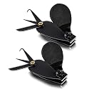 VBESTLIFE Pack of 2 Fishing Nippers, Stainless Steel Line Cutter with Built-in Hook Remover and Knife Blade, Large Grip Thumb Bar for Anglers Fishing Enthusiasts and Outdoor Activities