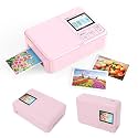 VBESTLIFE Pink Photo Printer with Inkjet Technology, 600 DPI Portable Picture Printer for Smartphones, Bluetooth 5.0, 2x3 inch, Travel, Gift