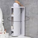VBM 360 Rotating Makeup Organizer Nail-Free Kitchen Tripod Rotating Multi Functional Rack Hidden Storage Corner Rack Bathroom Multilayer Storage Rack