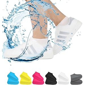 vboo waterproof silicone non-slip rain shoe covers