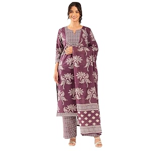 Vbuyz Womens Ajrakh Print With Sequin Work