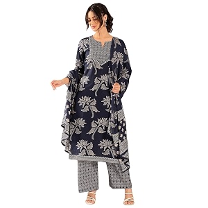 Vbuyz Womens Ajrakh Print With Sequin Work