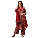 Vbuyz Women39s Ajrakh Print With Sequin Work