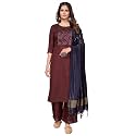 Vbuyz Women39s Cotton Blend Solid Straight Stitched