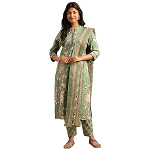 Vbuyz Womens Cotton Printed A-Line Regular Fit