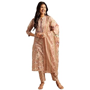 Vbuyz Womens Cotton Printed A-Line Regular Fit