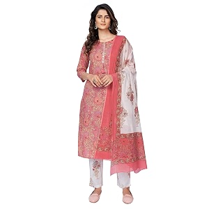 Vbuyz Womens Cotton Printed Embroidered Straight