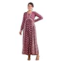 Vbuyz Women39s Floral Print Anarkali Jaipuri Cotton
