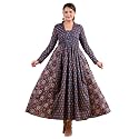 Vbuyz Women39s Floral Print Anarkali Jaipuri Cotton