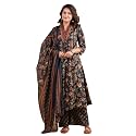 Vbuyz Women Floral Print With Mirror Work
