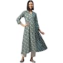 Vbuyz Women39s Paisley Print with Embroidery A-line