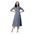 Vbuyz Women39s Paisley Print with Embroidery A-line