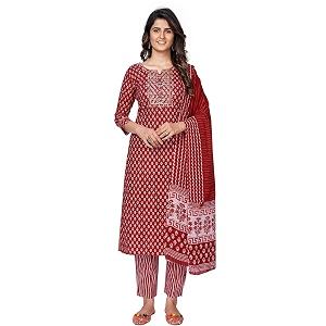 Vbuyz Womens Printed sequience work A-line