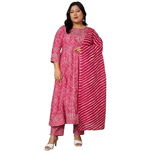 Vbuyz Womens Printed sequience work A-line