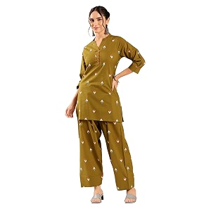 Vbuyz Womens Printed sequience work A-line