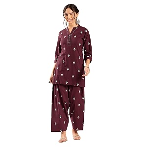 Vbuyz Womens Printed sequience work A-line