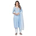 Vbuyz Women39s Printed amp Embroidered Straight Cotton