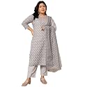 Vbuyz Women39s Printed amp sequience work A-line
