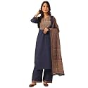 Vbuyz Women Ajrakh With Yoke design Cotton