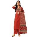 Vbuyz Women Ajrakh With Yoke design Cotton