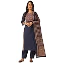 Vbuyz Women Ajrakh With Yoke design Cotton