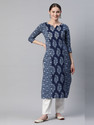 VBUYZ Women Floral Print Straight Kurta