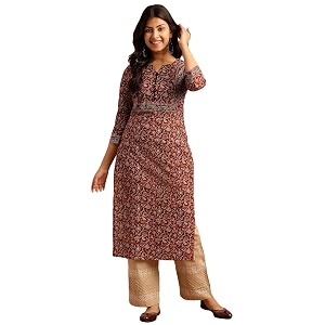 Vbuyz Women Floral Print with Yoke Details