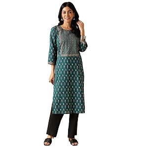 Vbuyz Women Floral Print with Yoke Details