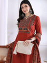 VBUYZ Women Kurta Palazzo Dupatta Set