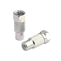 VCE Atari Adapter, RCA Female to F Type Male Coaxial Adapter, 2 Pack