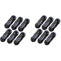 VCELINK CAT6 Waterproof RJ45 Coupler IP68 3.23" PoE Support, Blue, 12-Pack